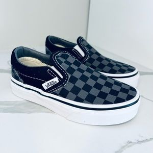 NEW toddler sneakers vans slip on checkered